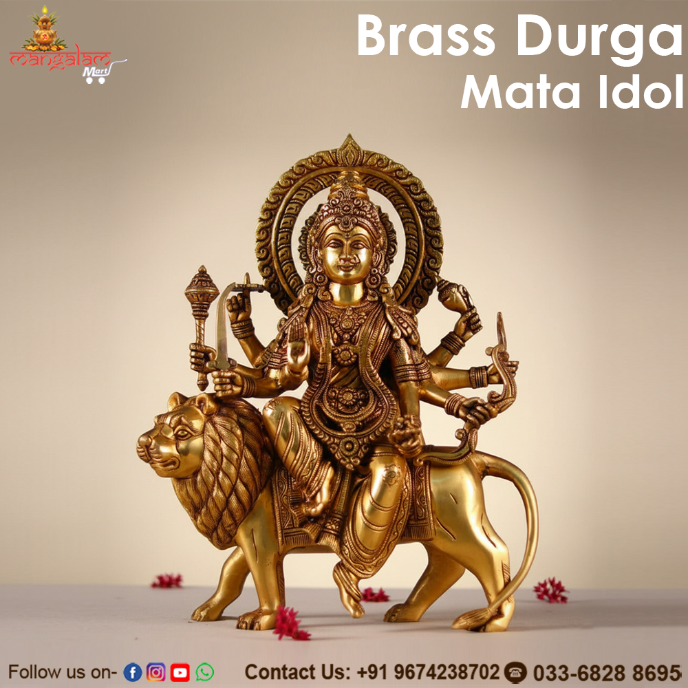 Brass Durga Mata Idol