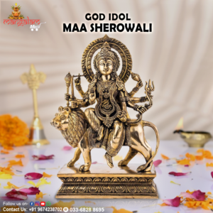 Maa Sherowali (Durga) Brass Idol