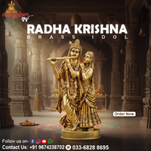 Radha Krishna Brass Idol