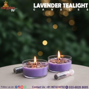 Lavender Tealight Candles – Relaxing Aroma | Premium Scented Set