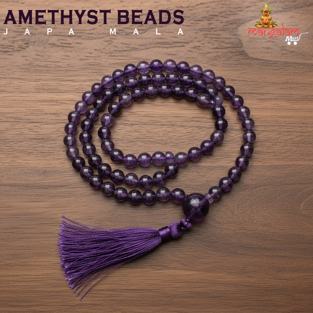 Amethyst Beads Japa Mala